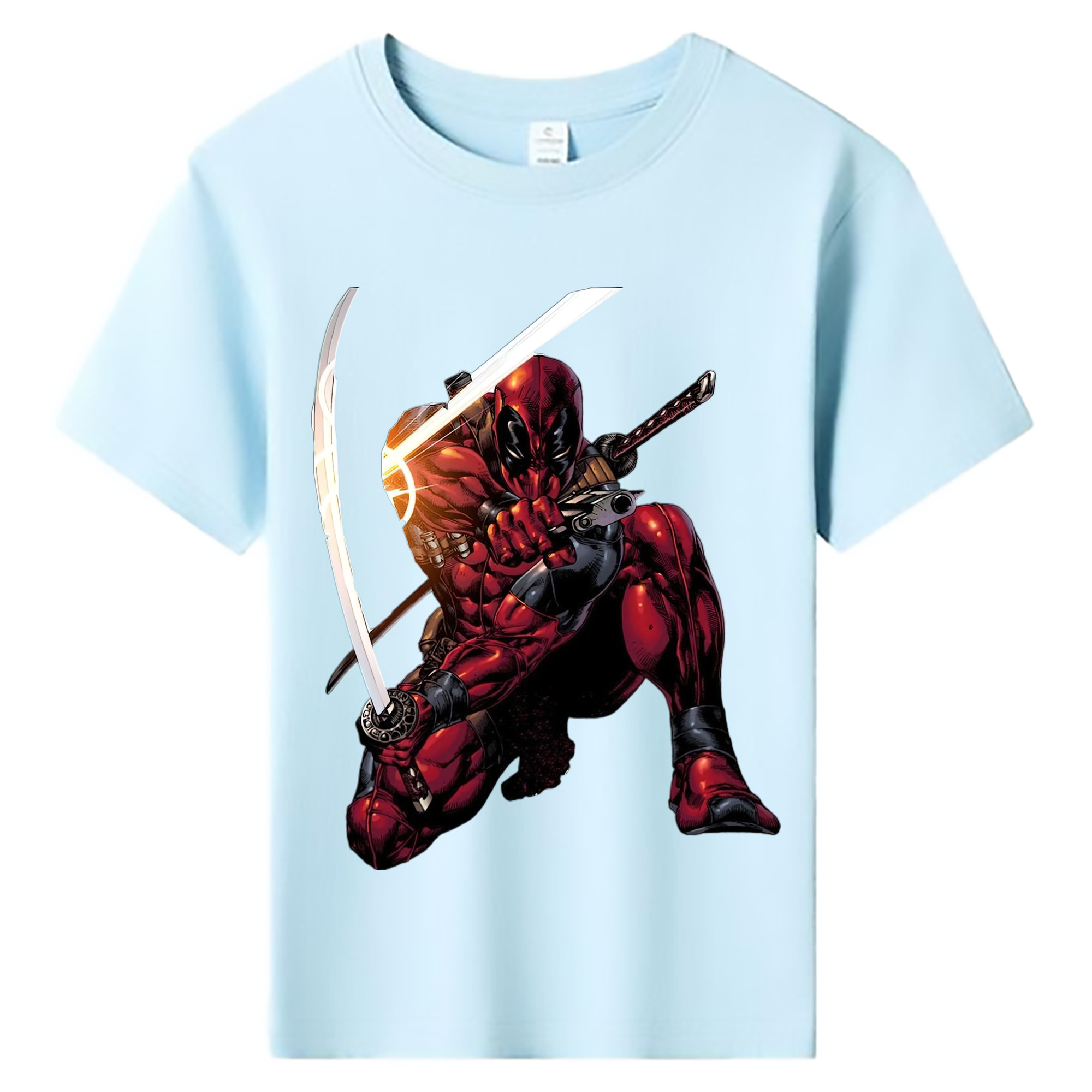 （画像用） Deadpool デッドプール 綿100％キッズTシャツ（フロントプリント）